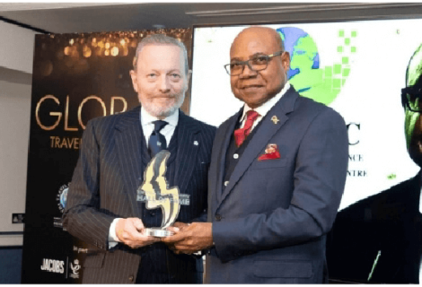 Minister Bartlett Inducted into Global Travel Hall of Fame