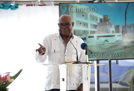 Minister of Tourism, Hon. Edmund Bartlett, announces that a "Local First" policy is coming that will require investors to partner with communities. He was speaking on Wednesday, August 13, 2025, at an event celebrating the completion of the first phase of Vista Montego Bay Resort and the groundbreaking for phase two. The $100 million luxury mixed resort-style residential development is situated on Jimmy Cliff Boulevard.